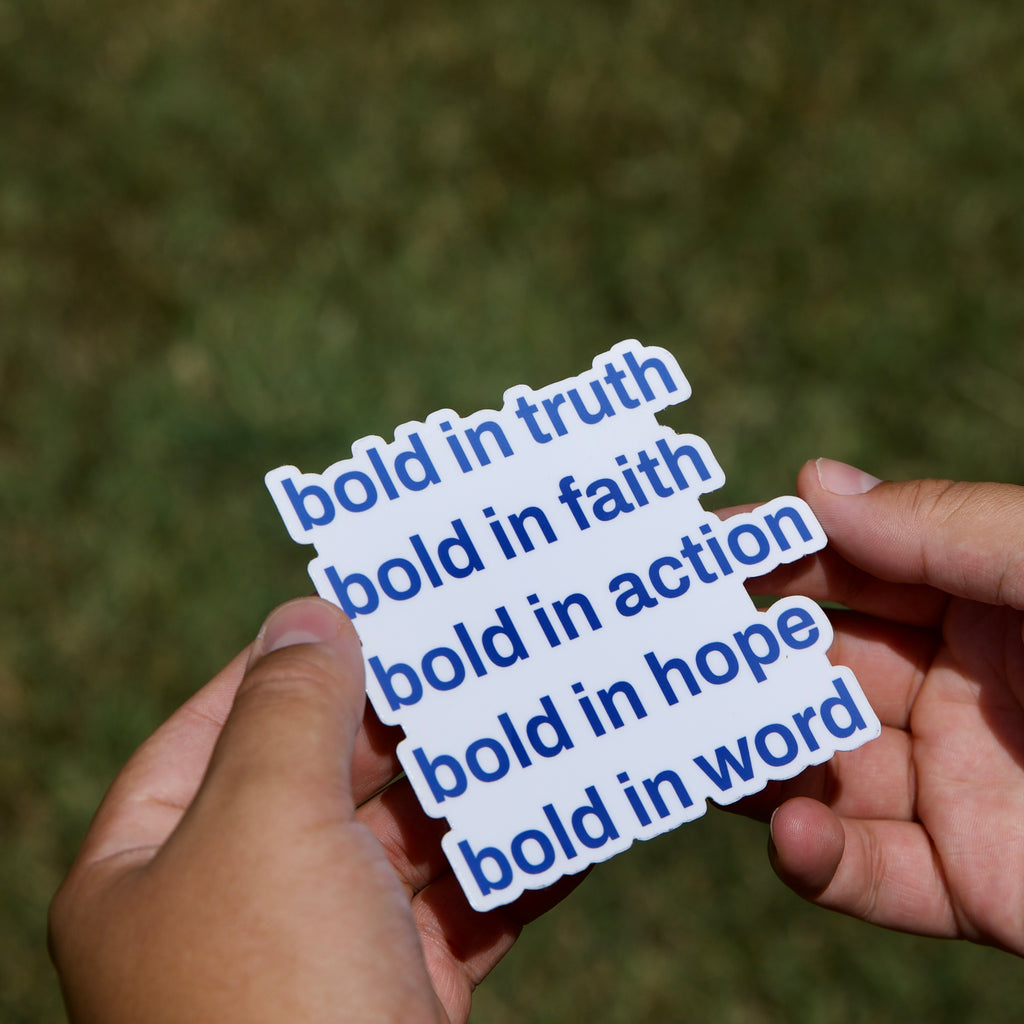 Bold in Truth Sticker