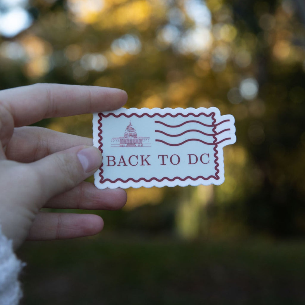 Back to DC Stamp Sticker