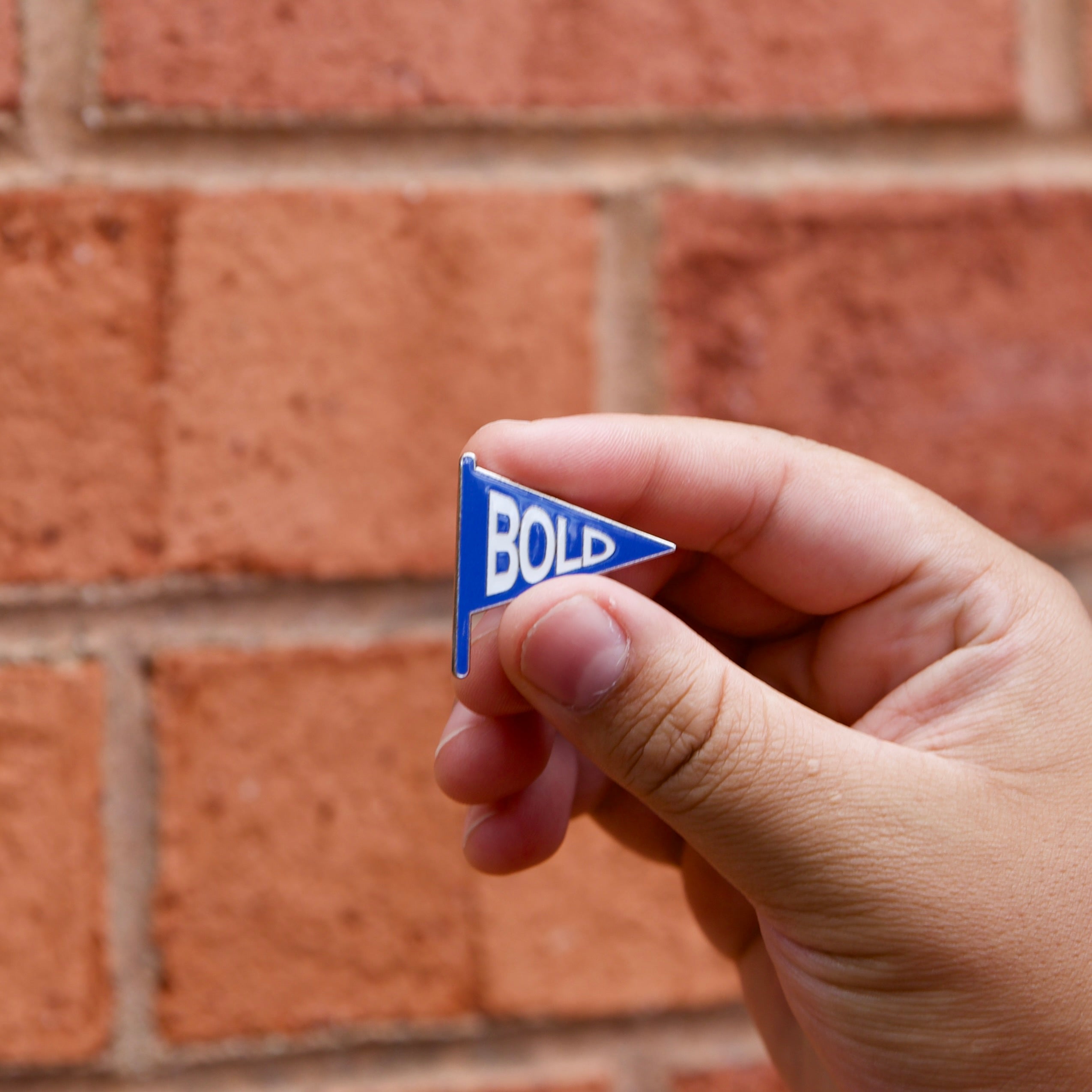 Bold Banner Lapel Pin