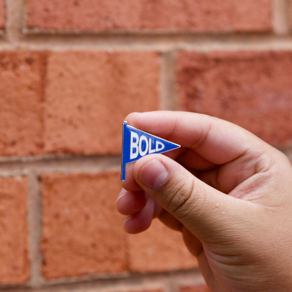Bold Banner Lapel Pin