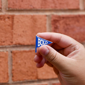 Bold Banner Lapel Pin